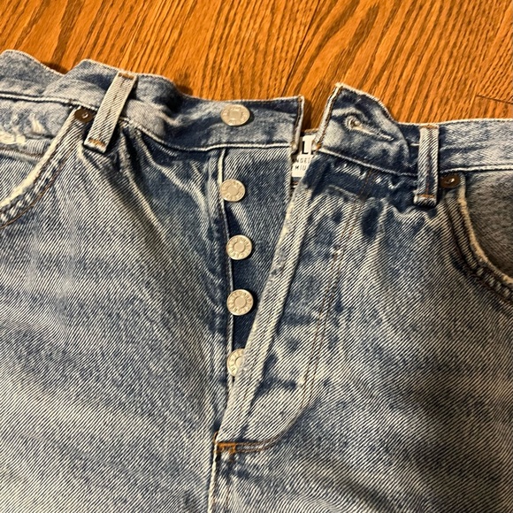 AGOLDE denim cutoff shorts - Picture 4 of 7